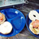 Add the cheese and tomato for a yummy bagel treat.