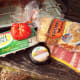 Gather your ingredients. Everything-bagels are really yummy with this particular meal.