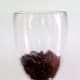 1. Fill bottom of glass with brownie crumbles.