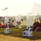 Tented area for Olympic Dressage 1992