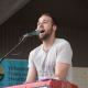 Mark Glatzel of I'm Not a Pilot at Chill on the Hill, summer 2014