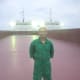 Travel Man enjoying a pose at the deck of the LCT