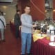 Enjoying the hotel's buffet breakfast
