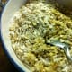 Mix the syrup mixture into the dry ingredient mixture
