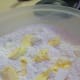 Incorporate the shortening into the dry ingredients.