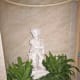 The statue located on the stairs.