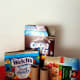 Recycle cereal boxes, oatmeal boxes and other food boxes to use for crafts.