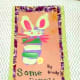 Another bunny my son created with his painted foot.