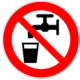 Do not drink this water. It is "non-potable".