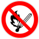 No open flames should be near this area. Explosive chemicals or natural gas may be in this area.