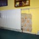 Smaller radiator installed in the main bedroom