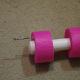 Boring hole in outer facing side of the Foam Noodle