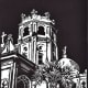 Original linocut I created of Sacred Heart Catholic Church in Galveston, Texas