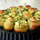 Zucchini garlic rose bread
