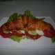 Vegetables and Eggs Croissant Sandwich