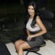 Kim Kardashian wearing towering high heels