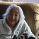 Mom and Gizmo - this is where Gizmo prefers to stay during the day.