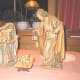 Bernardi Nativity Set - close up of Joseph, Mary and baby Jesus