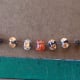 Beads anchored to monofilament without crimps.