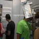 Some folks showed up in costumes and wandered through the venues. Unfortunately, I think this guy was serious about his aluminum hat.