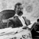 Circa 1909, photo of Charles Courtney Curran, taken by an unidentified photographer.