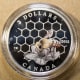 Candada $3.00 Bee and Honeycomb Reverse