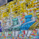 View of Ballerinas and Roses Mural on building at 2112 Leeland Street in Houston