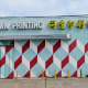 Red & Teal Diamonds on Chinatown Printing & Graphics building at 2102 Leeland Street in Houston
