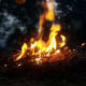 Dancing around Nighttime Bonfires