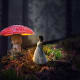 With Wood Nymphs, And Toadstools