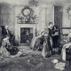 Family gathered around piano c. 1870