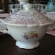 Sugar bowl, Burgundy Lace