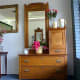 Solid oak Bonnet dresser from the 1860s