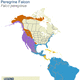 Peregrine falcon range