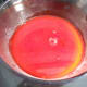 This is the powdered mix with water in a saucepan -- before heat is added. This mixture must be stirred constantly.