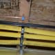 An example of the CSST gas line being properly secured to an overhead beam on our basement ceiling