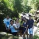 The group photo right before we plunge in the waters