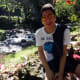 This is me near the "river", water is coming from the waterfalls which we were about to see.