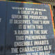 One of the comments posted outside the Ethel Barrymore Theatre, concerning the play, "A Raisin in the Sun."