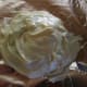 Allow the white chocolate shell layer to harden.