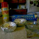 Line small bowls with aluminum foil and spray the aluminum lining with cooking spray.