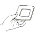 An empty photo slide sleeve works very well.