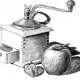 Ovals are everywhere. Fruit, handles, cups and jars.