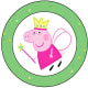 Peppa Pig Grass Cupcake Topper