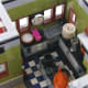 LEGO Creator Parisian Restaurant Modular Building | The first floor.