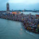 Hindu Devotees Gathering at Har ki Pouri - Haridwar