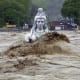 The Lord Shiva Statue , Durin Flood in Rishikesh Haridwar