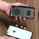 After separating the two pieces of the hard plastic case, you can remove your iPhone.