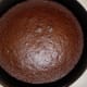 devil's food cake, fresh from the oven and ready to cool
