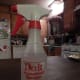 Use a squirt bottle to infected plants